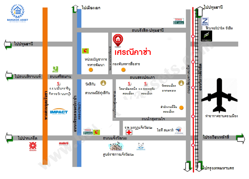 บ้านมือสองตกแต่งใหม่ ม.เศรณี คาซ่า ดอนเมือง บ้านเดี่ยว หลังมุม เนื้อที่ 56.2 ตร.ว. ฟังก์ชันจัดเต็ม 5 ห้องนอน 5 ห้องน้ำ 1 ห้องอเนกประสงค์ จอดรถได้ 2 คัน พร้อมมีพื้นที่สีเขียวที่ให้คุณจัดมุมพักผ่อนเล็กๆ ได้ชิลๆ ราคาคุ้มสุดในย่านนี้! ใกล้สนามบินดอนเมือง, ทางด่วน "ศรีสมาน" และรถไฟฟ้าสายสีแดง "สถานีดอนเมือง"